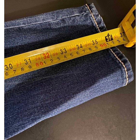 Seven7 Blue Jeans Straight Ladies 8 26" Denim Pants Embroidered Y2K - Picture 6 of 8